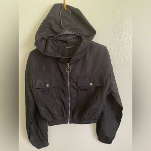 SHEIN cropped zip up wind breaker women’s small